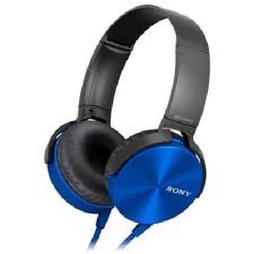 Fone De Ouvido Sony Mdr- Xb450 Extra Bass Azul - Headphone com Fio
